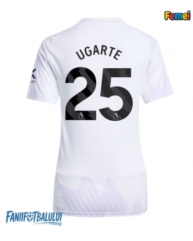 Manchester United Manuel Ugarte #25 Tricou Fotbal Replică 2025-26 Femei Deplasare